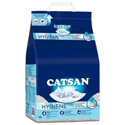 Catsan Hygiene Plus Katzenstreu 18l