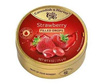 Cavendish & Harvey Strawberry Filled Drops 175g