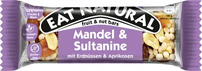 Eat Natural Mandel & Sultanine mit Erdnüssen & Aprikosen 40g