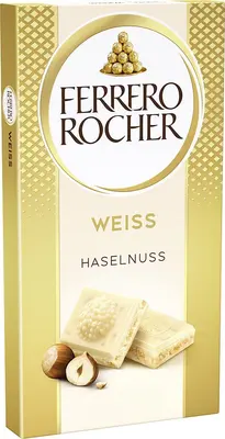 Ferrero Rocher Tafel Weiss Haselnuss 90g