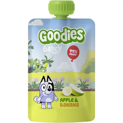 Goodies Bluey Apple & Banana 3Y 100g