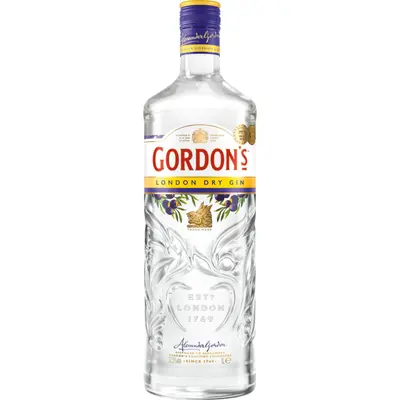Gordon's London Dry Gin 37,5% - 1l