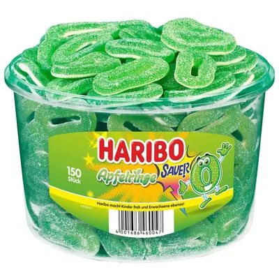 Haribo Apfelringe Sauer 150 pcs. 1,2 kg