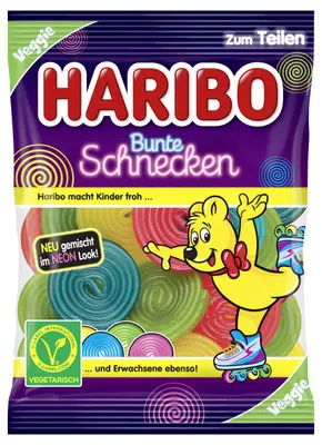 Haribo Bunte Schnecken 160g - veggie