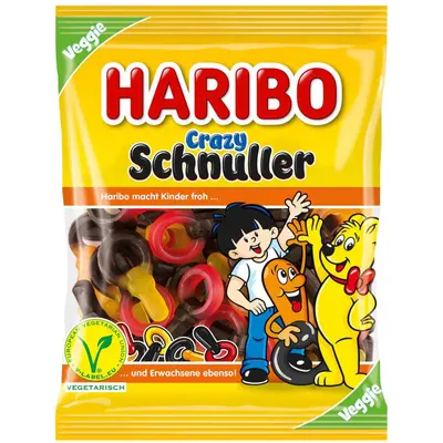 Haribo Crazy Schnuller 175g - veggie