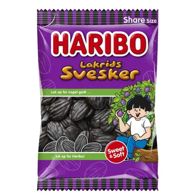 Haribo Lakrids Svesker 375g