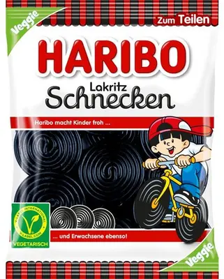 Haribo Lakritz Schnecken 175g - veggie