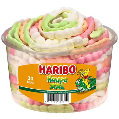 Haribo Raupe XXL 30 pcs. 960g