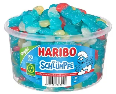 Haribo Schlümpfe 150 pcs. 1,35 kg - veggie