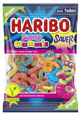 Haribo Super Wummis Sauer 175g - vegan