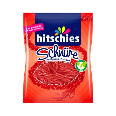 hitschies Schnüre Erdbeere 125g - vegan