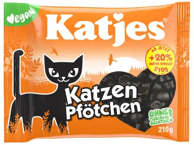 Katjes Katzen Pfötchen 210g - vegan