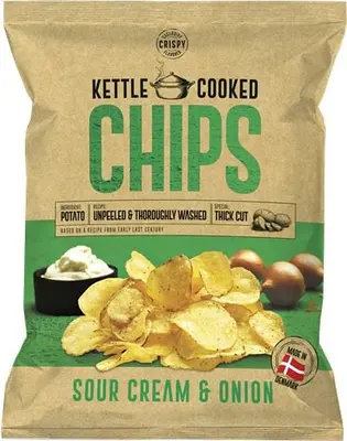 Kettle Cooked Chips Sour Cream & Onion 150g