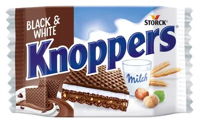 Knoppers Black & White 25g