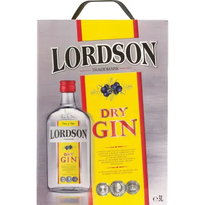 Lordson Dry Gin 37,5% - 3l BiB