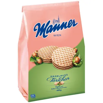 Manner Törtchen Haselnuss 400g