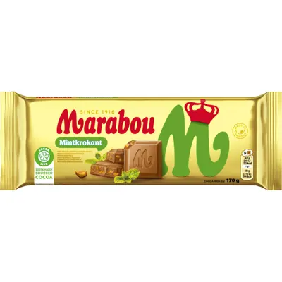 Marabou Mintkrokant 170g