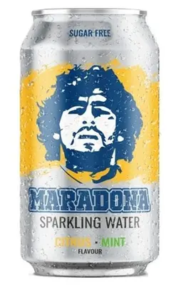 Maradona Sparkling Water Citrus & Mint 24x330ml Can - sugar free