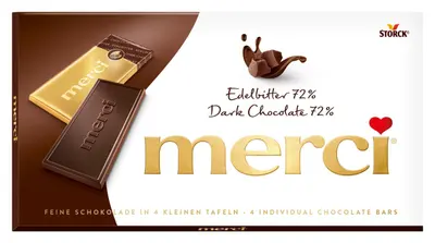 merci Dark Chocolate 72% 4 pcs. 100g