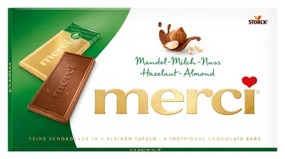 merci Hazelnut-Almond 4 pcs. 100g
