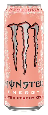 Monster Energy Ultra Peachy Keen Zero Sugar 12x500ml Can CCEP