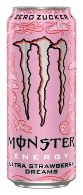 Monster Energy Ultra Strawberry Dreams Zero Sugar 12x500ml Can CCEP
