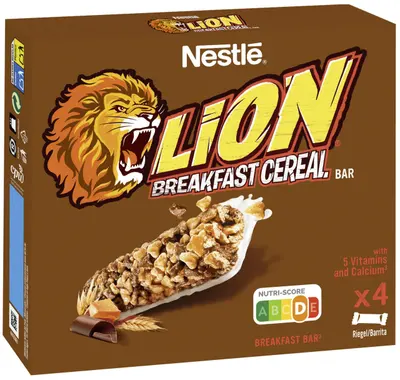 Nestlé Lion Breakfast Cereal Bars 4x25g