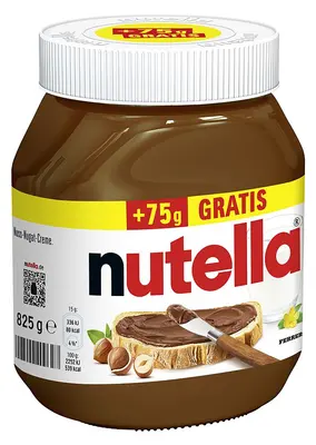 Nutella 750g + 75g