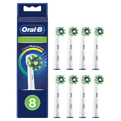 Oral-B Cross Action 8 replacement brush heads