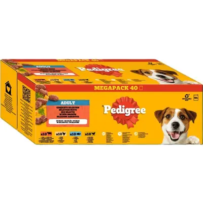 Pedigree Adult Mixed Variety in Jelly Megapack 40x100g