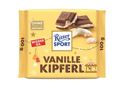Ritter Sport Vanillekipferl 100g - Winter Edition