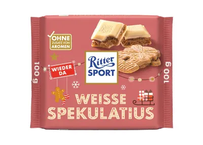 Ritter Sport Weisse Spekulatius 100g - Winter Edition
