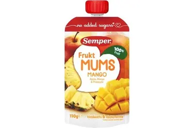 Semper Frukt Mums Apple, Mango & Pineapple 6M 110g