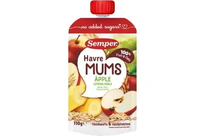 Semper Havre Mums Apple, Pear, Banana & Oat 6M 110g