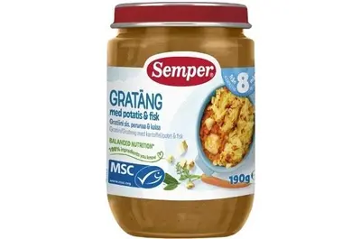 Semper Potato & Fish Gratin 8M 190g
