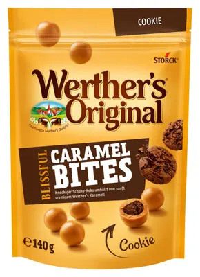 Storck Werther's Original Blissful Caramel Bites Cookie 140g