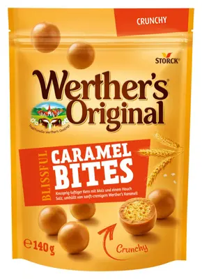 Storck Werther's Original Blissful Caramel Bites Crunchy 140g
