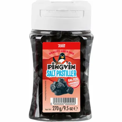 Toms Pingvin Salt Pastiller 270g Disp.