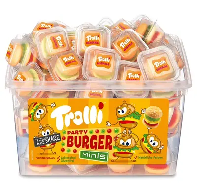 Trolli Party Burger Minis 60 pcs. 600g