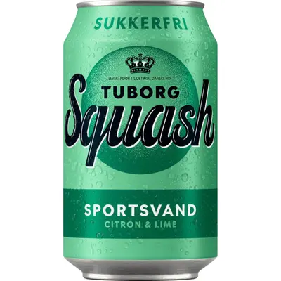 Tuborg Squash Sportsvand 24x330ml Can - sugar free