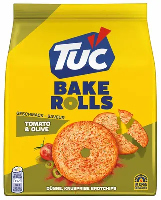 TUC Bake Rolls Tomato & Olive 150g